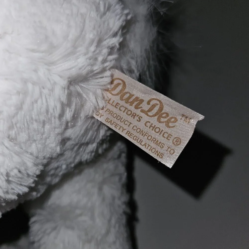 Dan Dee White Bunny Rabbit Plush 10